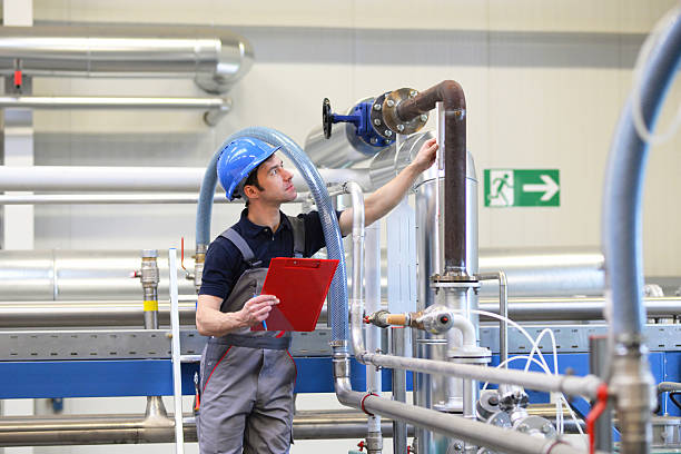 istock assembler in an industrial plant - assembly and repair on site 2206962364