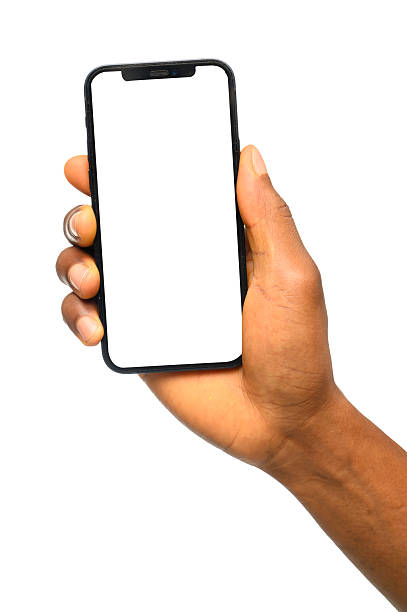 istock Hand Holding Smartphone with Blank Screen for Mockups 2206963118