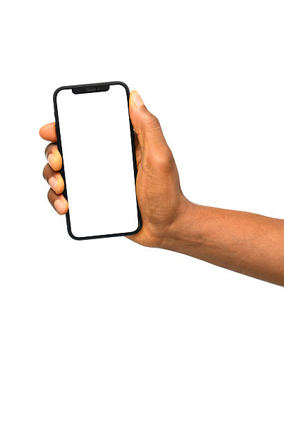 istock Close-up of a Hand Holding a Modern Smartphone with a Blank Screen 2206967889