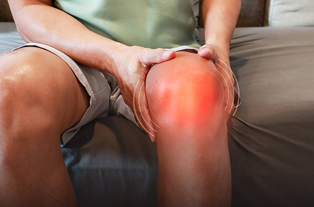 istock Knee osteoarthritis, Knee joint injury. 2206969789