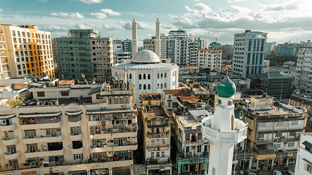 istock Stunning drone shot capturing a Muslim mosque in Dar es Salaam, 2206970135