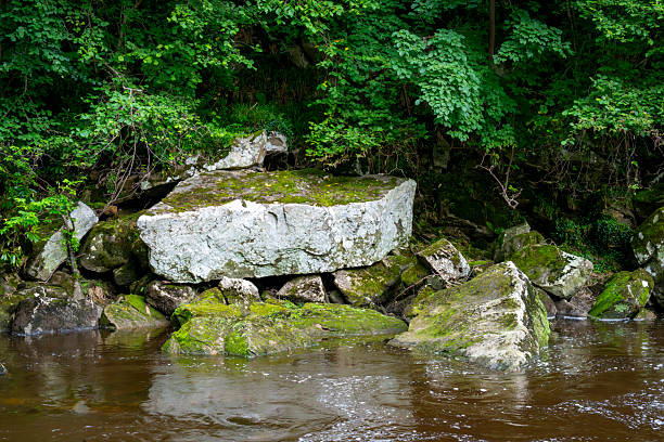 The River Allen at Plankey Mill, Northumberland.