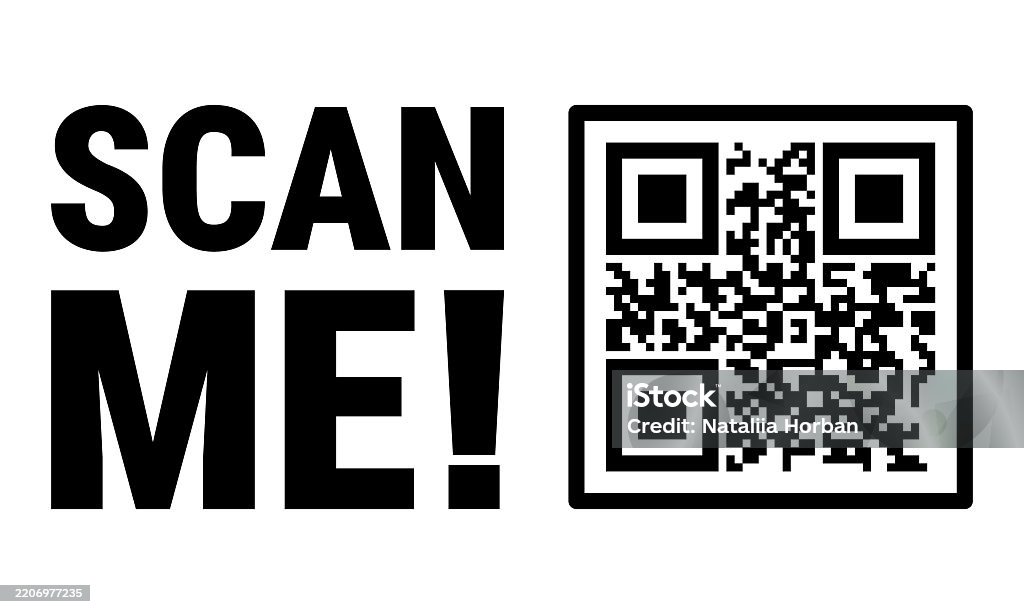 Comic Scan Me Frame Scan Me Frame Set Qr Code Mockup Mobile Payment And Identity Stock ...