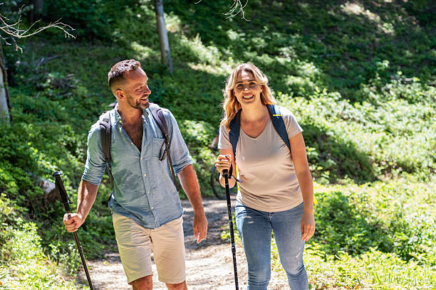 istock Family hiking 2206983972