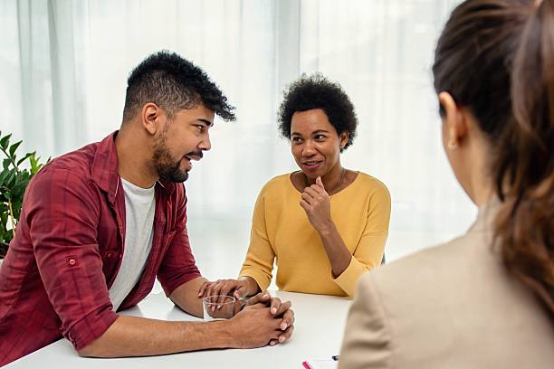 istock Black couple with a financial advisor 2206990126
