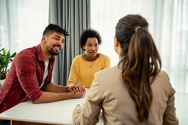istock Black couple with a financial advisor 2206991501