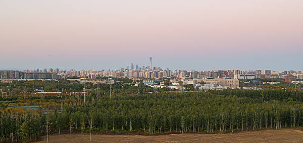 Sunset Landscape of Urban Skyline
