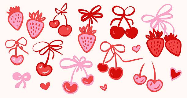 koketten-set - flirten stock-grafiken, -clipart, -cartoons und -symbole