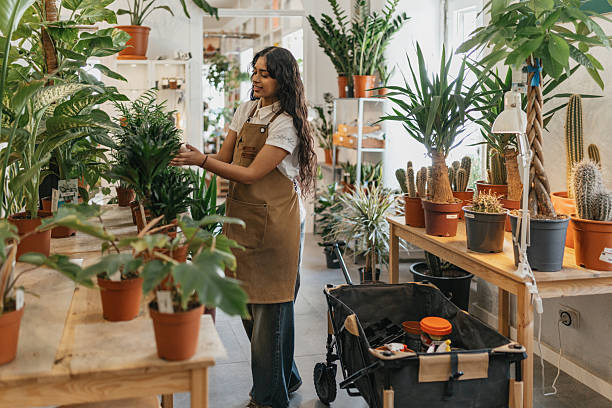 istock Caring for Plants in a Vibrant Boutique Setting 2207019122