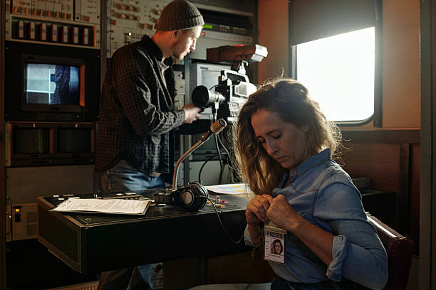 istock Preparing for shooting news reportage 2207019483