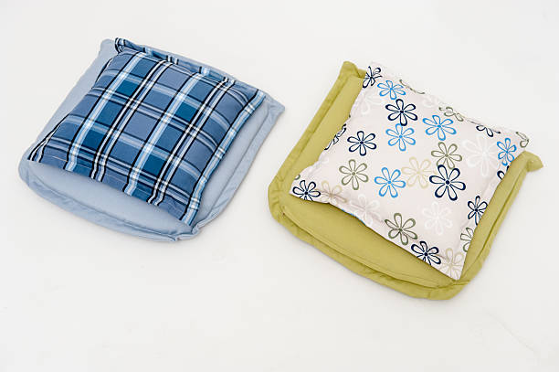 garden cushions  isolated on white background