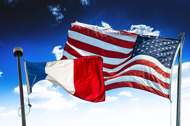 istock france and american flag 2207023124