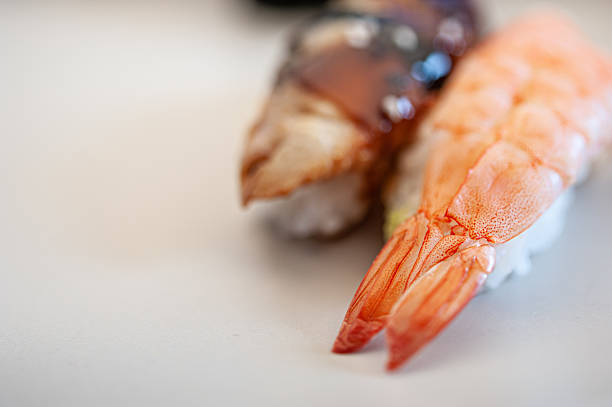 Piece of sushi. Close up.