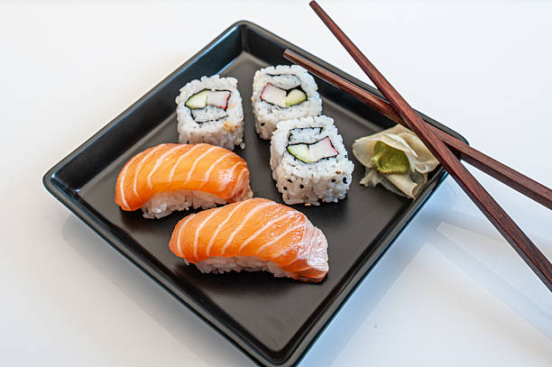 istock Sushi details on a table of a kitchen 2207026788