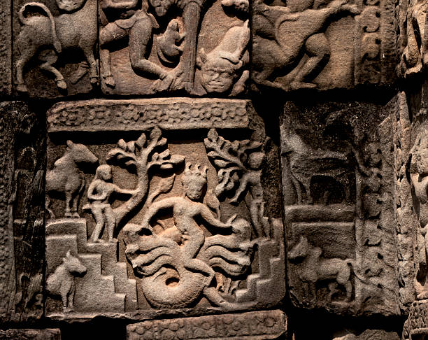 istock representation of mythological characters on the wall 2207028036