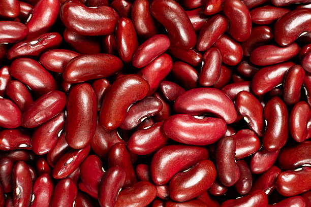 istock Fresh and Dry Red Kidney Beans for Cooking Top View 2207030132