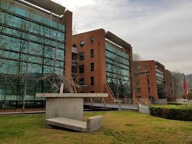 istock Modern Office Building with Brick and Glass Facade 2207032799