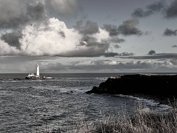 Cloudscape over St Mary’s Lighthouse and the North Sea