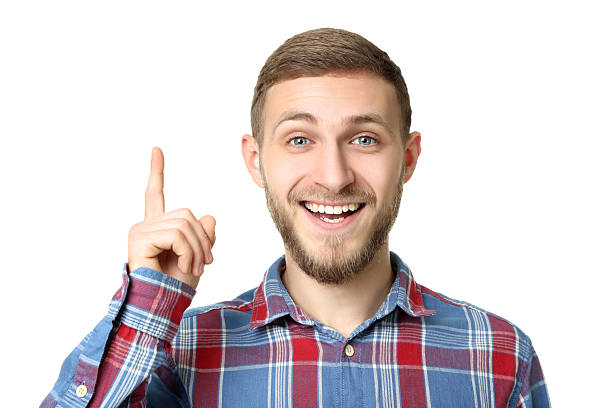 istock Portrait of young man on white background 2207035206