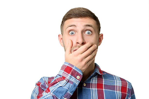 istock Portrait of young man on white background 2207037467
