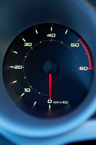 istock Sport Car RPM dashboard diesel engine 2207044673