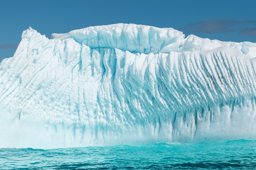 Compressed Ice Floating Iceberg With Compressed Ripple Structured Ice In Antarctica ...