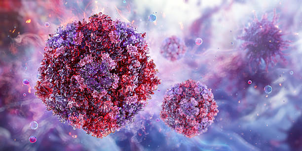 istock Parvovirus B19 virion, icosahedral capsid proteins. 2207060627