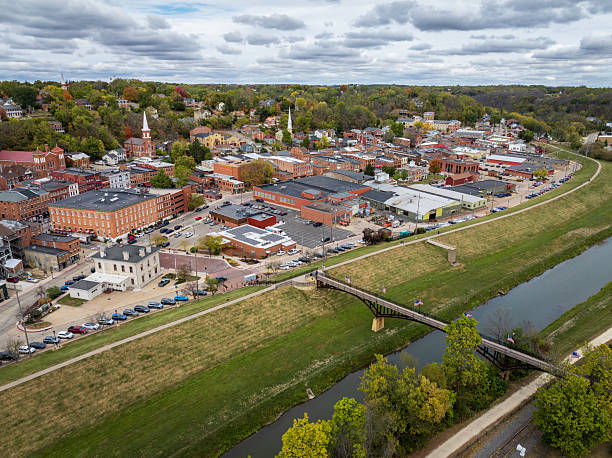 istock Aerial view of Galena, Illinois 2207064792