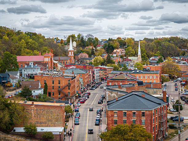 istock Aerial view of Galena, Illinois 2207064800