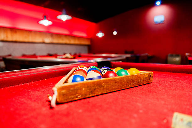 istock Close-up of pool balls in a pool hall 2207068394