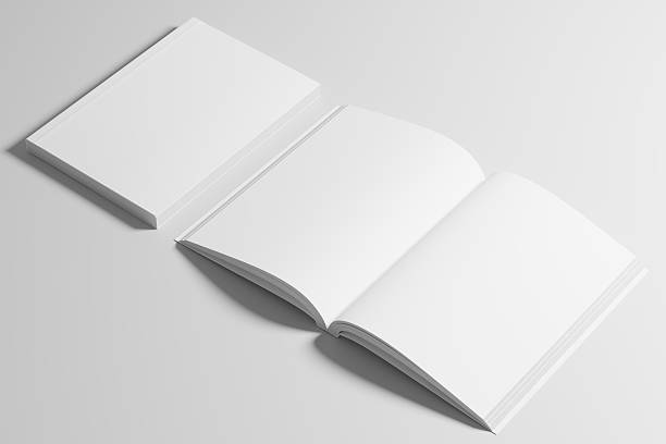 istock A5 A4 Portrait Vertical Softcover White Blank 3D Rendering Mockup 2207069576