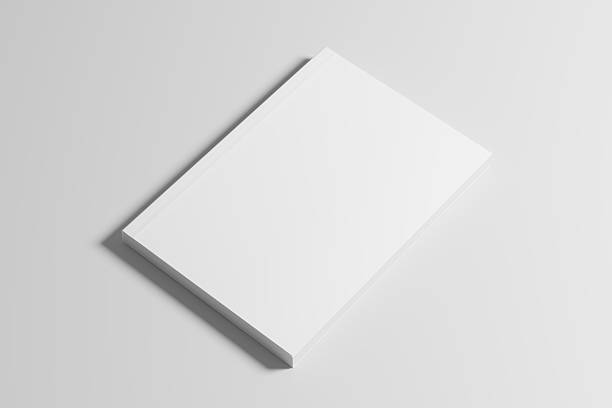 istock A5 A4 Portrait Vertical Softcover White Blank 3D Rendering Mockup 2207069602