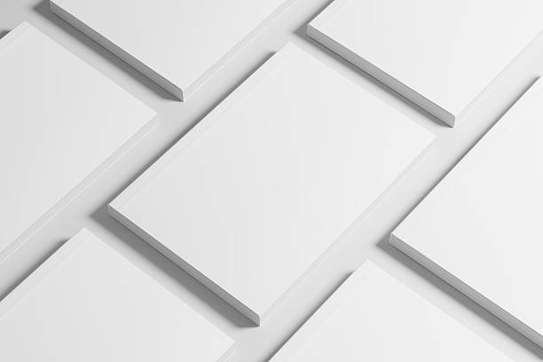 istock A5 A4 Portrait Vertical Softcover White Blank 3D Rendering Mockup 2207069625