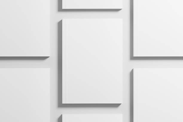 istock A5 A4 Portrait Vertical Softcover White Blank 3D Rendering Mockup 2207069634
