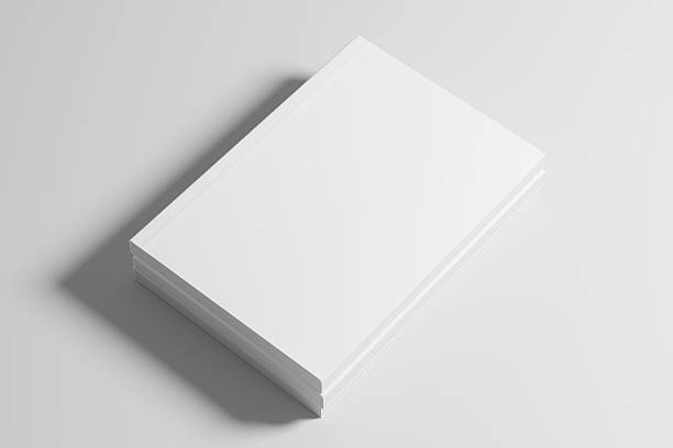 istock A5 A4 Portrait Vertical Softcover White Blank 3D Rendering Mockup 2207069640