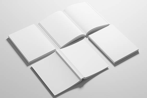 istock A5 A4 Portrait Vertical Softcover White Blank 3D Rendering Mockup 2207069648
