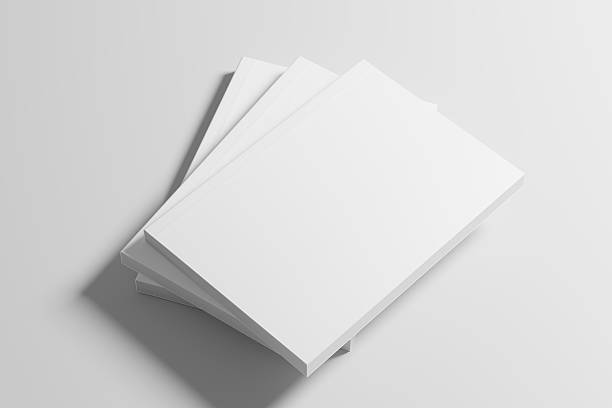 istock A5 A4 Portrait Vertical Softcover White Blank 3D Rendering Mockup 2207069651
