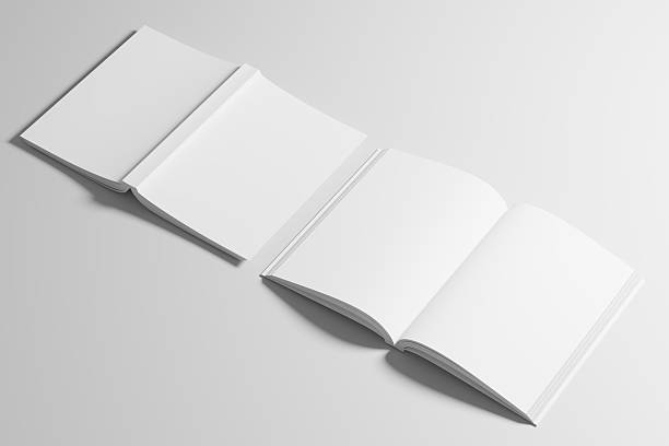 istock A5 A4 Portrait Vertical Softcover White Blank 3D Rendering Mockup 2207069669
