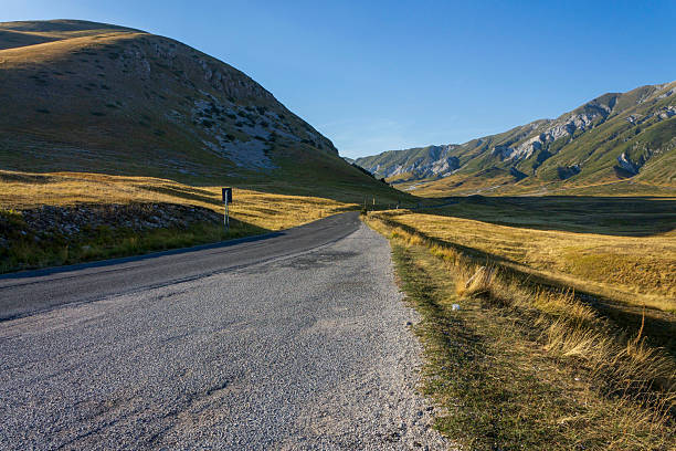 View of Campo Imperatore in Abruzzo
