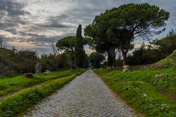 istock ancient roman road of appian way 2207090677