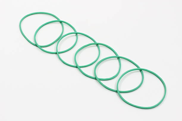 istock Green rubber bands, vibrant colors to lift your spirits 2207098024