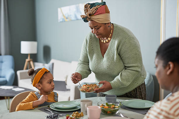 istock African American Family at Dinner 2207099012