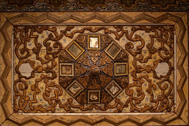 Intricate Ceiling Mosaics at Beiteddine Palace