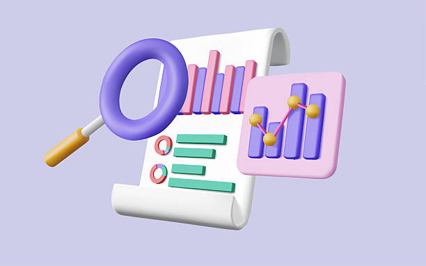 istock 3d vector illustration of Clipboard checklist with magnifying and Dashboard and Business report chart, business financial audit, financial research report, SEO optimization. Data analysis concept 2207115110