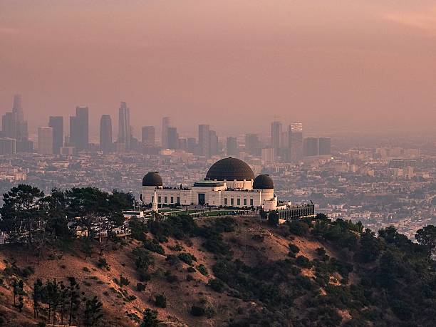 istock Majestic View of Griffith Observatory and Cityscape at Sunset 2207122964