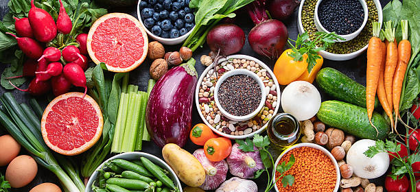istock Healthy eating ingredients. Vegetarian food. 2207124331