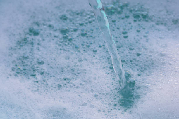 Detergent foam bubble on wate, Soap sud
