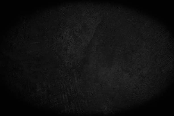 Close up retro plain dark black cement & concrete wall background texture for show or advertise or promote product and content on display. Colour old concrete wall design vintage grunge element.