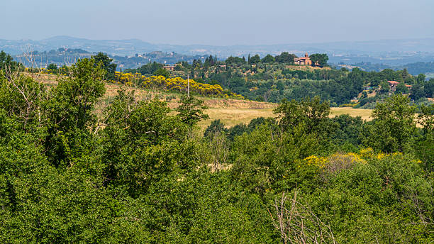 istock Hilly landscape in spring in Umbria 2207130042