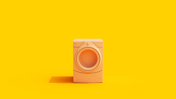 istock Washing Machine Yellow Flesh Tones Minimalistic 2207132139